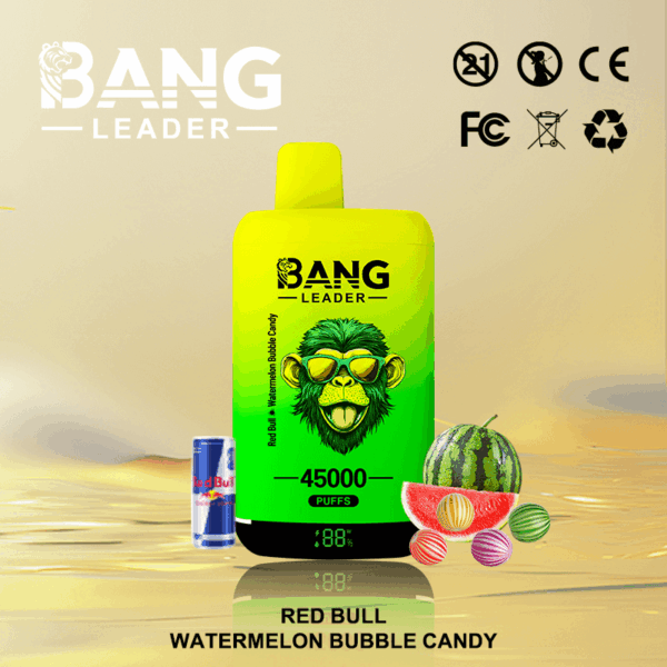 Buy Bang Leader 45k Vape | 45K Puffs | Pre-filled 60mL Dual Tank | 0%-5% Nicotine Options | 650mAh Battery | Disposable Vape Pen | 12 Flavor Selections | Type-C Fast Charging | Dual Taste Technology