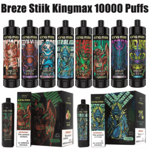 Breze Stiik BS KingMax 10000 Puffs Vape | Mesh Coil | Type-C Rechargeable | 20ml | 850mAh Battery | Adjustable Airflow | 0%/1%/2% Nicotine | Sub-Ohm DTL | Disposable Vape