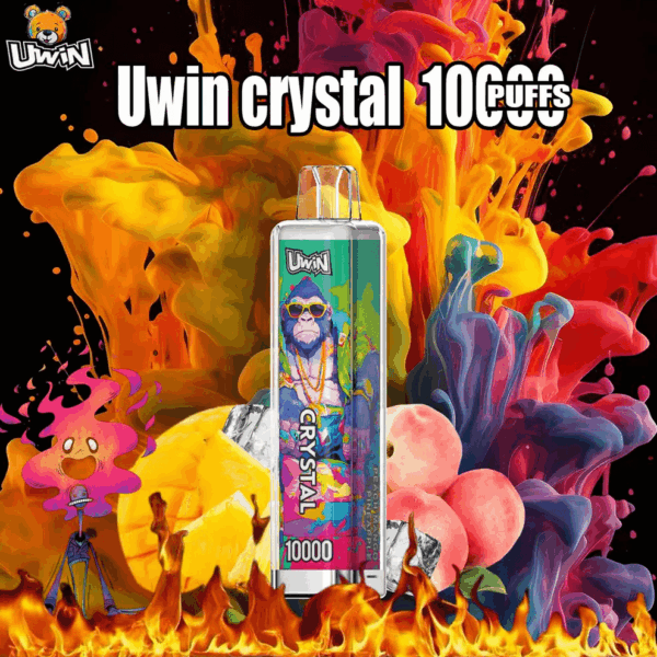 Shop Uwin Crystal 10000 Vape – 10K Puffs | 18ml E-liquid | Rechargeable 650mAh | Mesh Coil | RGB Lights | Type-C Port | 0-5% Nicotine