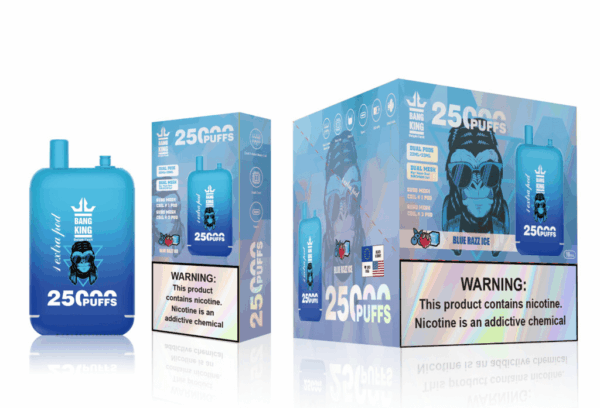 Buy Bang King 25000 Vape | 25K Puffs | Pre-filled 46mL Dual POD | 0%-5% Nicotine Options | 650mAh Battery | Disposable Vape Pen | 12 Flavor Selections | Type-C Fast Charging | Adjustable Airflow