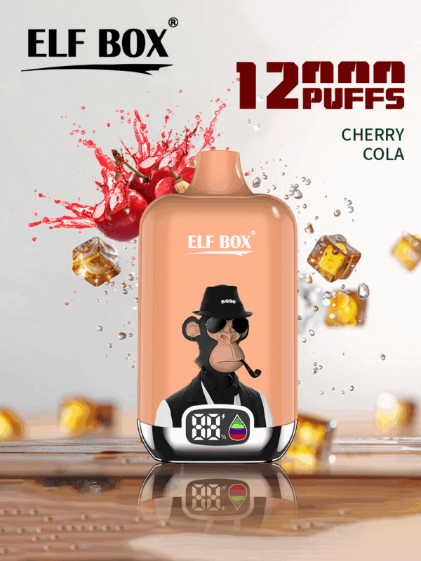 Buy Elf Box Digital 12000 Vape | 12000 Puffs | LED Display Vape Pen | 0.8Ω Mesh Coil | 25mL Salt Nic | Rechargeable Type-C | 13350 500mAh Battery | Lightweight 82g | 0–5% Nicotine | 20 Flavors