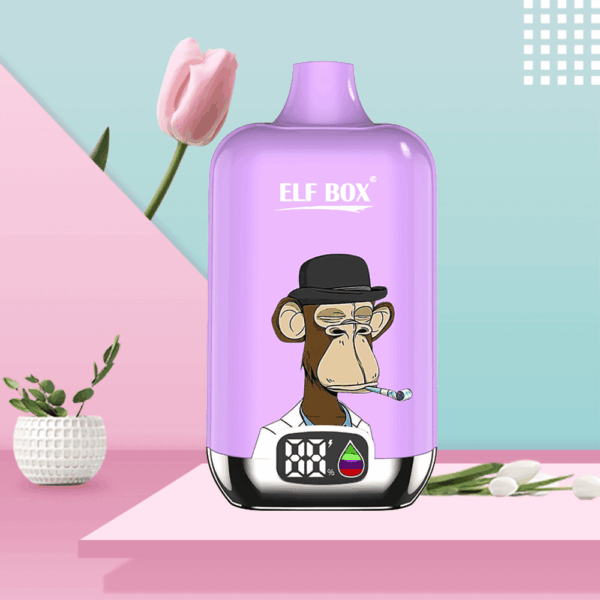 Buy Elf Box Digital 12000 Vape | 12000 Puffs | LED Display Vape Pen | 0.8Ω Mesh Coil | 25mL Salt Nic | Rechargeable Type-C | 13350 500mAh Battery | Lightweight 82g | 0–5% Nicotine | 20 Flavors
