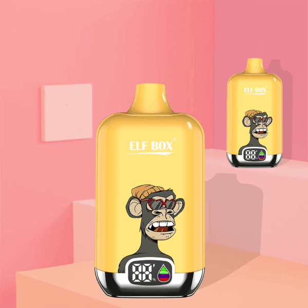 Buy Elf Box Digital 12000 Vape | 12000 Puffs | LED Display Vape Pen | 0.8Ω Mesh Coil | 25mL Salt Nic | Rechargeable Type-C | 13350 500mAh Battery | Lightweight 82g | 0–5% Nicotine | 20 Flavors