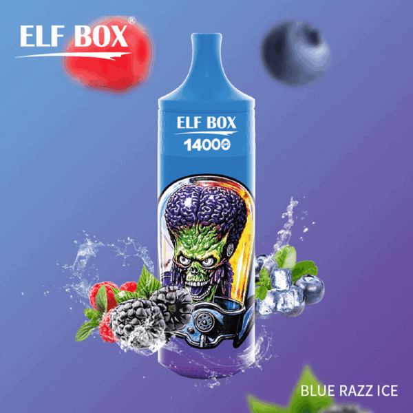 Shop Elf Box 14000 – 14,000 Puff Disposable Vape | 25mL Salt Nicotine | 0%-5% Nic Strength | 1.0Ω Mesh Coil | RGB Light Vape | 600mAh Battery | Type-C Charging | With Lanyard | 10 Flavors