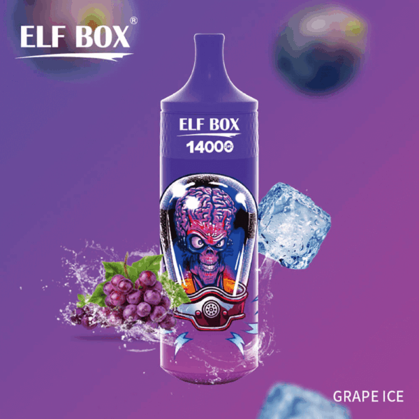 Shop Elf Box 14000 – 14,000 Puff Disposable Vape | 25mL Salt Nicotine | 0%-5% Nic Strength | 1.0Ω Mesh Coil | RGB Light Vape | 600mAh Battery | Type-C Charging | With Lanyard | 10 Flavors