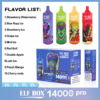 Shop ELF BOX RGB14000 Pro Vape – 14,000 Puff Disposable | LED Display | RGB Glow | 25mL Salt Nicotine | 0%-5% Strength | Mesh Coil 1.0Ω | 18250 600mAh Battery | Type-C Port | 12 Flavors