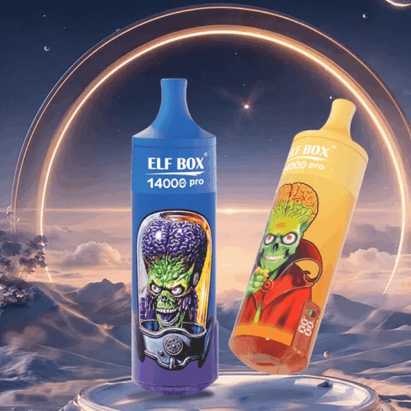 Shop ELF BOX RGB14000 Pro Vape – 14,000 Puff Disposable | LED Display | RGB Glow | 25mL Salt Nicotine | 0%-5% Strength | Mesh Coil 1.0Ω | 18250 600mAh Battery | Type-C Port | 12 Flavors