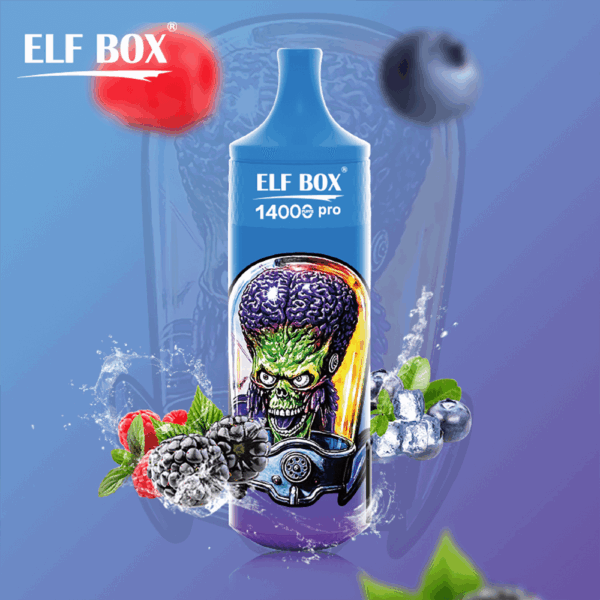 Shop ELF BOX RGB14000 Pro Vape – 14,000 Puff Disposable | LED Display | RGB Glow | 25mL Salt Nicotine | 0%-5% Strength | Mesh Coil 1.0Ω | 18250 600mAh Battery | Type-C Port | 12 Flavors