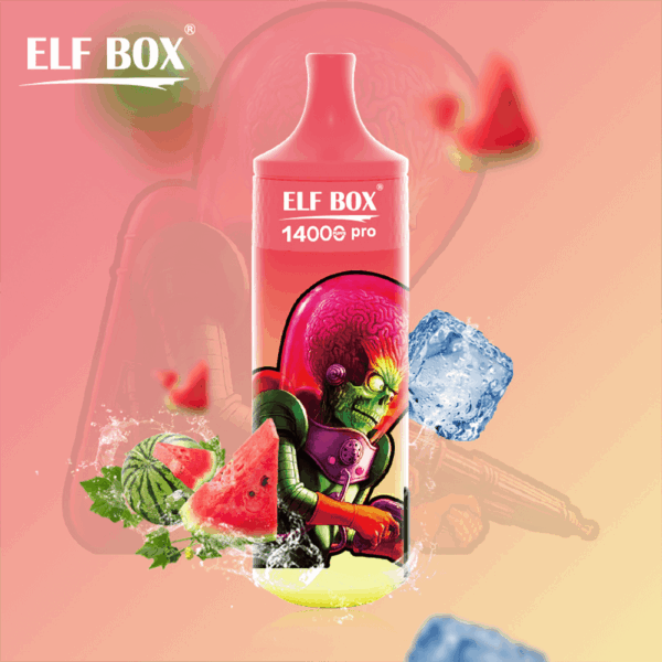 Shop ELF BOX RGB14000 Pro Vape – 14,000 Puff Disposable | LED Display | RGB Glow | 25mL Salt Nicotine | 0%-5% Strength | Mesh Coil 1.0Ω | 18250 600mAh Battery | Type-C Port | 12 Flavors
