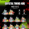 Buy Uwin Twins Crystal 40000 Vape | 40,000 Puffs | Dual Mesh Coil | 2% & 5% Nicotine | Type-C Fast Charging | LED Screen | Dual Flavors
