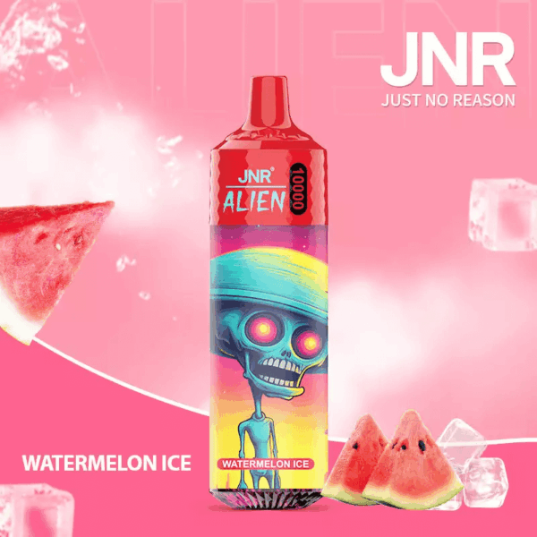 JNR Alien 10000 Disposable Vape | 10,000 Puffs | 2% / 5% Nicotine | 20ml E-Liquid | 850mAh Rechargeable | Adjustable Airflow | RGB Lighting | Mesh Coil Technology