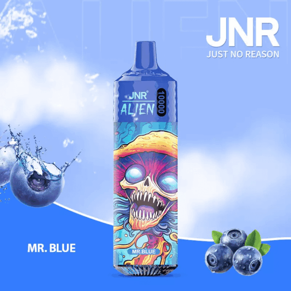 JNR Alien 10000 Disposable Vape | 10,000 Puffs | 2% / 5% Nicotine | 20ml E-Liquid | 850mAh Rechargeable | Adjustable Airflow | RGB Lighting | Mesh Coil Technology