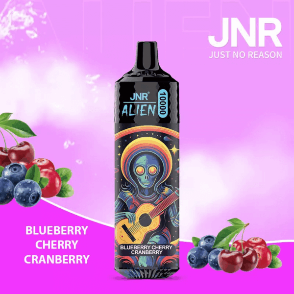 JNR Alien 10000 Disposable Vape | 10,000 Puffs | 2% / 5% Nicotine | 20ml E-Liquid | 850mAh Rechargeable | Adjustable Airflow | RGB Lighting | Mesh Coil Technology
