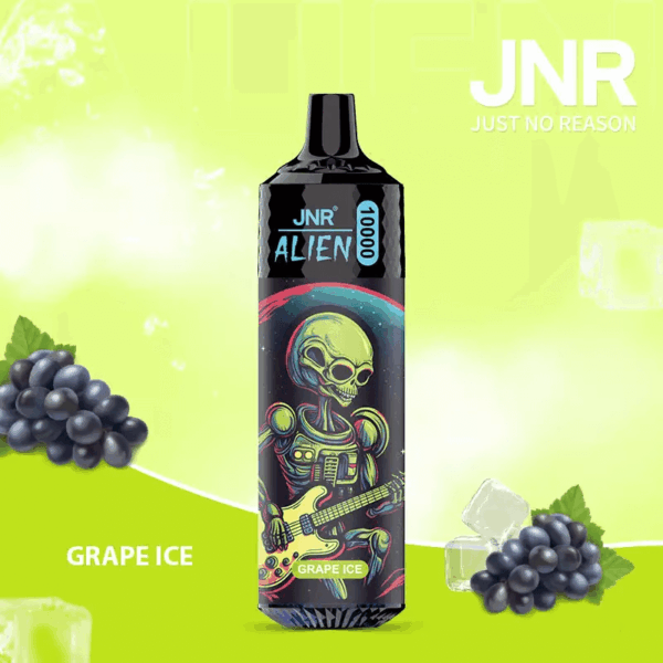 JNR Alien 10000 Disposable Vape | 10,000 Puffs | 2% / 5% Nicotine | 20ml E-Liquid | 850mAh Rechargeable | Adjustable Airflow | RGB Lighting | Mesh Coil Technology