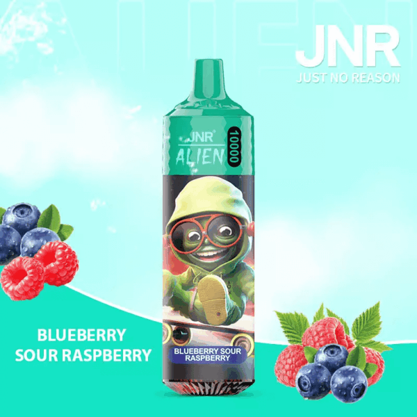 JNR Alien 10000 Disposable Vape | 10,000 Puffs | 2% / 5% Nicotine | 20ml E-Liquid | 850mAh Rechargeable | Adjustable Airflow | RGB Lighting | Mesh Coil Technology