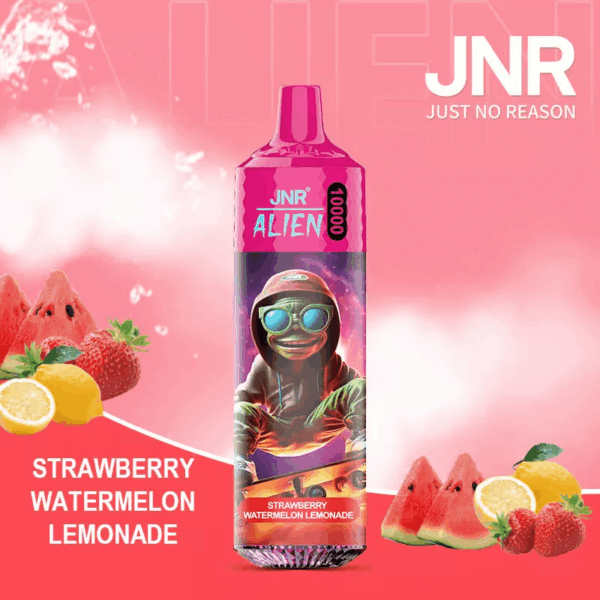 JNR Alien 10000 Disposable Vape | 10,000 Puffs | 2% / 5% Nicotine | 20ml E-Liquid | 850mAh Rechargeable | Adjustable Airflow | RGB Lighting | Mesh Coil Technology