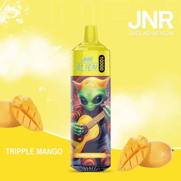 JNR Alien 10000 Disposable Vape | 10,000 Puffs | 2% / 5% Nicotine | 20ml E-Liquid | 850mAh Rechargeable | Adjustable Airflow | RGB Lighting | Mesh Coil Technology