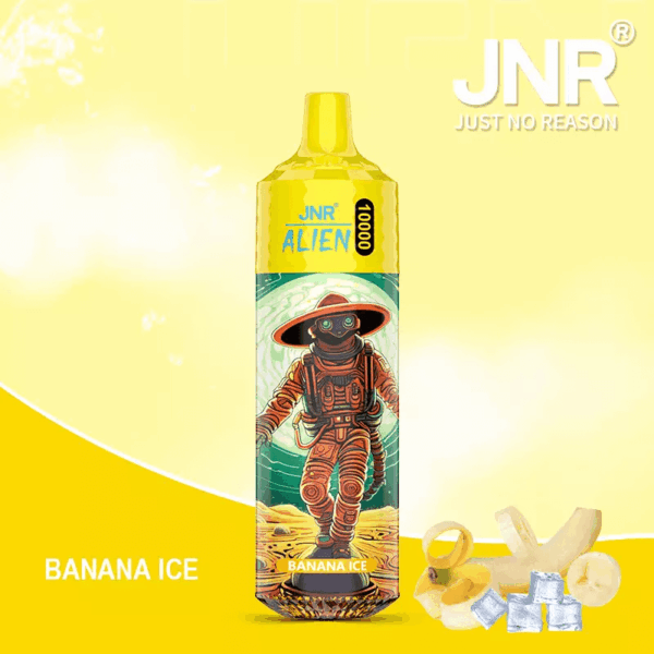 JNR Alien 10000 Disposable Vape | 10,000 Puffs | 2% / 5% Nicotine | 20ml E-Liquid | 850mAh Rechargeable | Adjustable Airflow | RGB Lighting | Mesh Coil Technology
