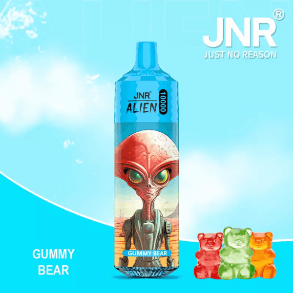 JNR Alien 10000 Disposable Vape | 10,000 Puffs | 2% / 5% Nicotine | 20ml E-Liquid | 850mAh Rechargeable | Adjustable Airflow | RGB Lighting | Mesh Coil Technology