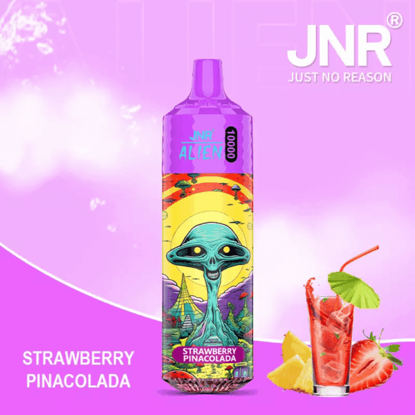 JNR Alien 10000 Disposable Vape | 10,000 Puffs | 2% / 5% Nicotine | 20ml E-Liquid | 850mAh Rechargeable | Adjustable Airflow | RGB Lighting | Mesh Coil Technology