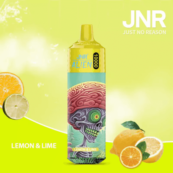 JNR Alien 10000 Disposable Vape | 10,000 Puffs | 2% / 5% Nicotine | 20ml E-Liquid | 850mAh Rechargeable | Adjustable Airflow | RGB Lighting | Mesh Coil Technology