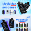 Buy JNR Media Max 40000 Vape | 40K Puffs | 2% Nicotine | Call & Text Messaging | 1000mAh Battery | Dual Mesh Coil | Oversized 2.4” Display | Adjustable Airflow