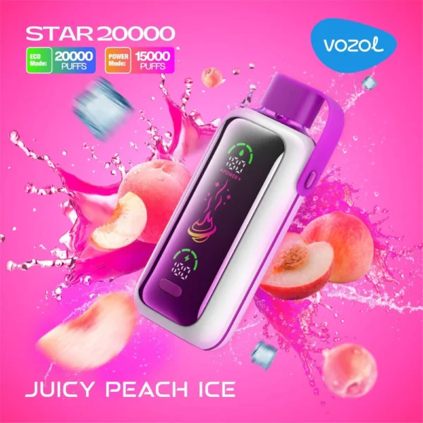 Buy Vozol Star 20K Vape | 20K Puffs | 5% Nicotine | Dual Mode Eco & Power | 650mAh Battery | Mirror Screen | Dual Mesh Coil | Type-C Charging | Disposable Vape Pen