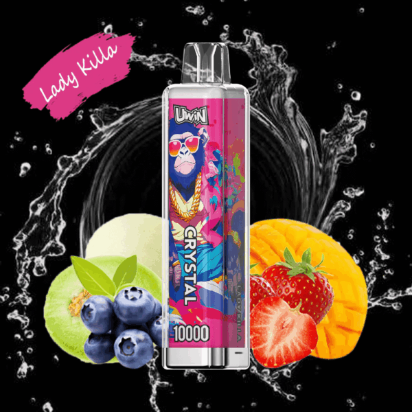 Shop Uwin Crystal 10000 Vape – 10K Puffs | 18ml E-liquid | Rechargeable 650mAh | Mesh Coil | RGB Lights | Type-C Port | 0-5% Nicotine