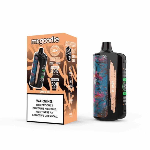 Shop Mr.Goodie DTL MTL 50000 – 50,000 Puff Disposable Vape | DTL & MTL Vaping | 40mL E-liquid | 1100mAh Battery | Dual Mesh Coil | Adjustable Airflow | Type-C Recharge | Large Display Screen | 3mg/6mg Nicotine | 24 Flavor Options