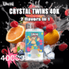 Buy Uwin Twins Crystal 40000 Vape | 40,000 Puffs | Dual Mesh Coil | 2% & 5% Nicotine | Type-C Fast Charging | LED Screen | Dual Flavors