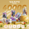 Buy WASPE Crystal 40000 Vape | 40K Puffs | Dual Flavor Vaping | LED Display | Salt Nic 32mL | Type-C Rechargeable | 0.9Ω Mesh Coil | 850mAh Battery | 0% 2% 5% Nicotine | Disposable Vape