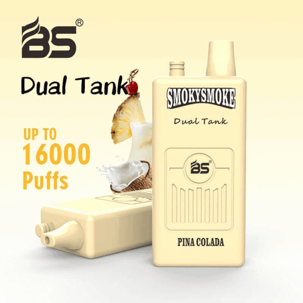 Buy BS SMOKYSMOKE 16000 Disposable Vape – 36mL | 16000 Puffs | Dual Tank | Mesh Coil | 2% 5% Nicotine | Type-C Charging | 22 Flavors