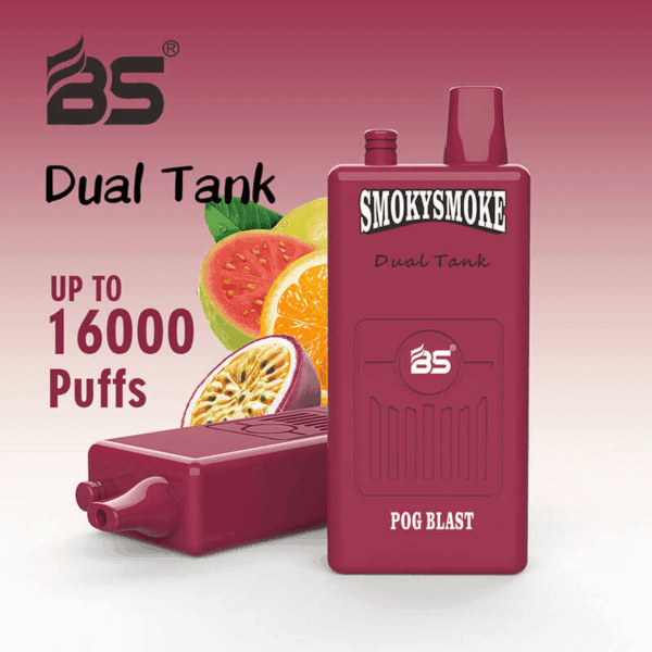 Buy BS SMOKYSMOKE 16000 Disposable Vape – 36mL | 16000 Puffs | Dual Tank | Mesh Coil | 2% 5% Nicotine | Type-C Charging | 22 Flavors