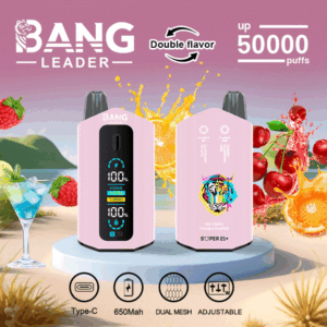 Buy Bang Leader 50000 Vape | 50K Puffs | Pre-filled 40mL Dual Pods | 0%-5% Nicotine Options | 650mAh Battery | Disposable Vape Pen | 12 Flavor Selections | Type-C Fast Charging | Adjustable Nicotine Strength