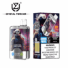 Shop UZY Crystal Twin 50K Vape – 50000 Puffs | Dual Mesh Coil | 40mL Salt Nicotine | LED Smart Display | Dual Flavor Switch Vape | 0-5% Nicotine | 850mAh Type-C Rechargeable Vape | Stylish Crystal Body
