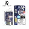 Shop UZY Crystal Twin 50K Vape – 50000 Puffs | Dual Mesh Coil | 40mL Salt Nicotine | LED Smart Display | Dual Flavor Switch Vape | 0-5% Nicotine | 850mAh Type-C Rechargeable Vape | Stylish Crystal Body