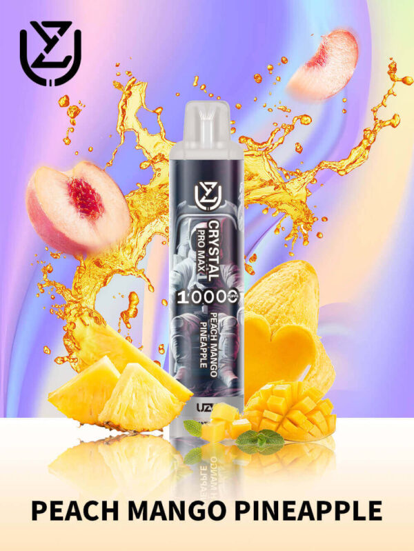 Shop UZY Crystal Pro Max 10k – 10,000 Puff Vape | 16ml E-liquid | 650mAh Rechargeable Battery | Type-C Fast Charging | RGB Light Vape | Mesh Coil 1.0Ω | 0–5% Salt Nicotine | Disposable Vape Pen