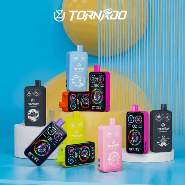 Shop UZY Tornado 30K Dual Flavor Vape – 30,000 Puffs | 40mL E-liquid | 0-5% Nicotine Salt | Type-C Fast Charge | Adjustable Airflow | Dual Mesh Coil | LED Screen Vape | Sleek Disposable Vape Design