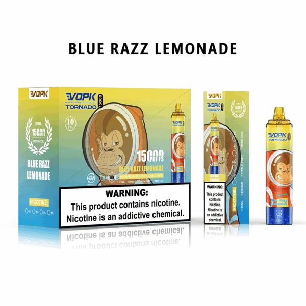 VOPK TORNADO 15000 Disposable Vape | 15,000 Puffs | 25mL E-liquid | 0%-5% Nicotine | 850mAh Battery | Mesh Coil 1.0Ω | Adjustable Airflow | Type-C Rechargeable | Dual Display Design | 10 Flavor Options
