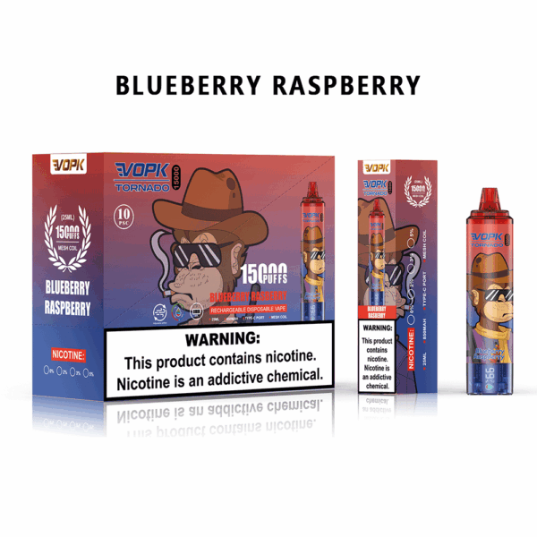 VOPK TORNADO 15000 Disposable Vape | 15,000 Puffs | 25mL E-liquid | 0%-5% Nicotine | 850mAh Battery | Mesh Coil 1.0Ω | Adjustable Airflow | Type-C Rechargeable | Dual Display Design | 10 Flavor Options