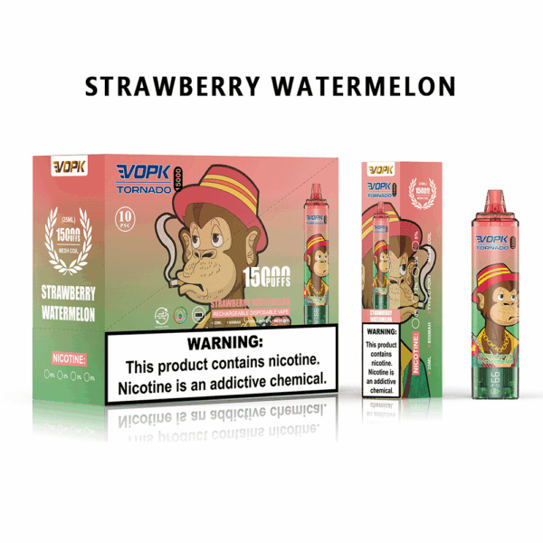VOPK TORNADO 15000 Disposable Vape | 15,000 Puffs | 25mL E-liquid | 0%-5% Nicotine | 850mAh Battery | Mesh Coil 1.0Ω | Adjustable Airflow | Type-C Rechargeable | Dual Display Design | 10 Flavor Options
