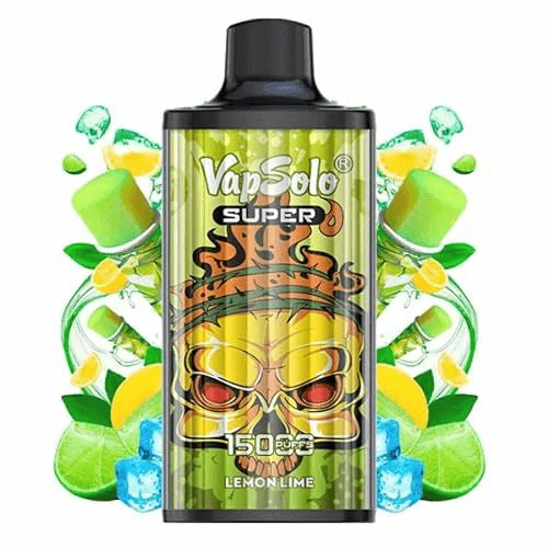 Buy VapSolo Super 15000 Vape | 15K Puffs | Pre-filled 25mL Tank | 2%-5% Nicotine Options | 650mAh Battery | Adjustable Airflow | Mesh Coil | Type-C Fast Charging | Disposable Vape Pen