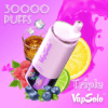 VapSolo Triple 30000 Disposable Vape | 30,000 Puffs | 45mL E-liquid | 2%-5% Nicotine | 650mAh Battery | Triple Flavor System | Mesh Coil 1.0Ω | LCD Display | Type-C Rechargeable