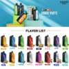 Shop WASPE 30000 – 30,000 Puff Disposable Vape | 28mL E-liquid | Adjustable Airflow | LED Screen Display | Dual Mesh Coils | 0%-5% Nicotine | Type-C Recharge | 16 Flavor Selections