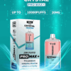 WGA, Vape, 10000 Puffs, Crystal Pro Max Extra, 2% Nic Salt, Type-C, Mesh Coil, Rechargeable, Disposable Vape