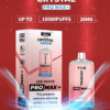 WGA, Vape, 10000 Puffs, Crystal Pro Max Extra, 2% Nic Salt, Type-C, Mesh Coil, Rechargeable, Disposable Vape