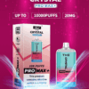 WGA, Vape, 10000 Puffs, Crystal Pro Max Extra, 2% Nic Salt, Type-C, Mesh Coil, Rechargeable, Disposable Vape