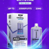 WGA, Vape, 10000 Puffs, Crystal Pro Max Extra, 2% Nic Salt, Type-C, Mesh Coil, Rechargeable, Disposable Vape