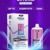 WGA, Vape, 10000 Puffs, Crystal Pro Max Extra, 2% Nic Salt, Type-C, Mesh Coil, Rechargeable, Disposable Vape