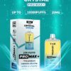 WGA, Vape, 10000 Puffs, Crystal Pro Max Extra, 2% Nic Salt, Type-C, Mesh Coil, Rechargeable, Disposable Vape